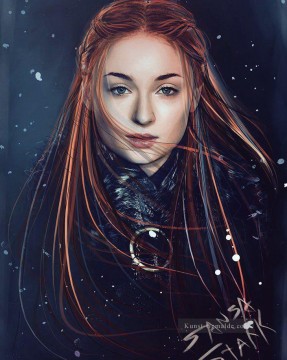 Zauberwelt Werke - Porträt von Sansa Stark cg Spiel der Throne